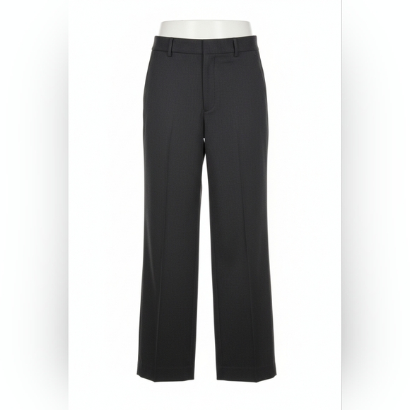 Vince SZ 10 Black Wide Leg Italian Wool Elastane Blend Unlined Sophisticate Pant